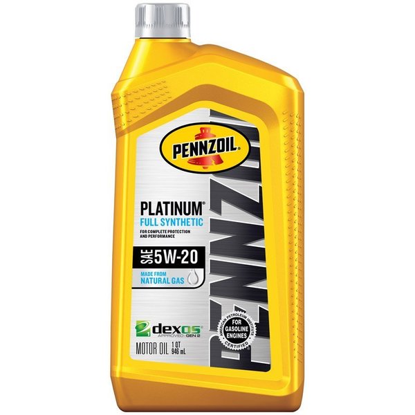 Quaker State Pennzoil Platinum 5W-20 4-Cycle Synthetic Motor Oil 1 qt 1 pk 550022686